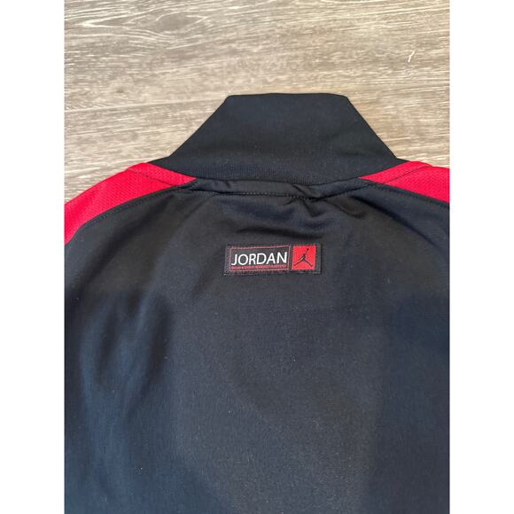 Nike Air Jordan Men’s‎ Full Zipper Jacket Size L Red /Black 100% Polyester - Picture 6 of 6